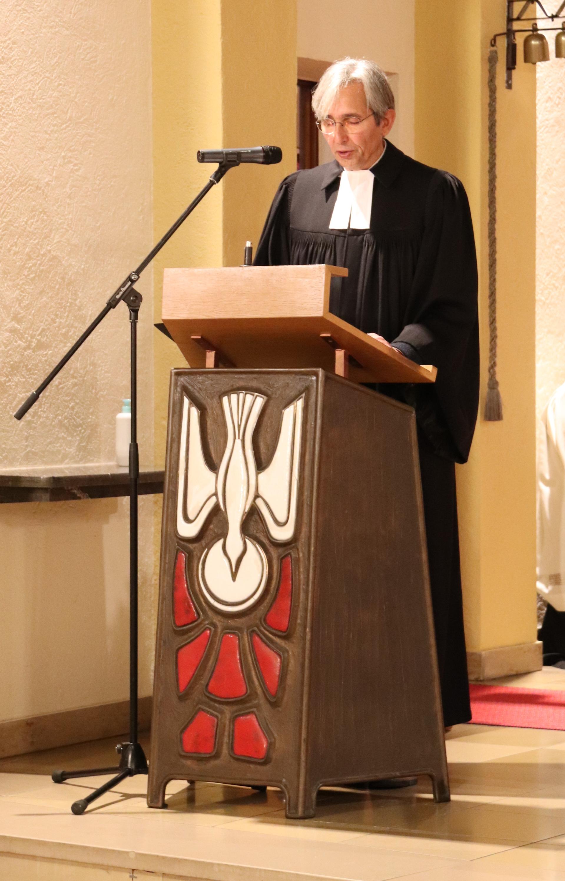 Wolfgang Prawitz, Pfarrer für Ökumene im evangelischen Dekanat Groß-Gerau/Rüsselsheim und stellvertretender Präses der Kirchensynode der Evangelischen Kirche Hessen und Nassau (EKHN)