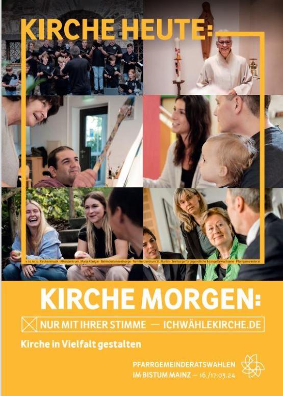 Plakat Pfarrgemeinderatswahl 2024