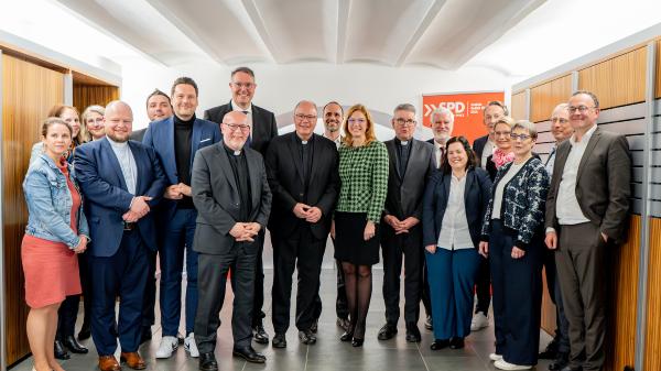 Mainz, 26. März 2025: Spitzengespräch des SPD-Präsidiums Rheinland-Pfalz mit Vertreterinnen und Vertretern der Katholischen Kirche im Land.