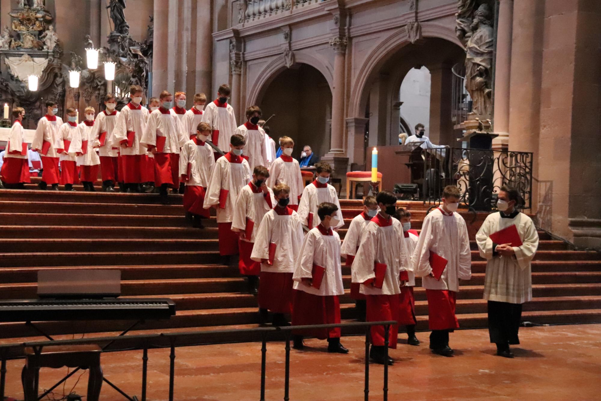 Der Mainzer Domchor gestaltete den Gottesdienst musikalisch mit (c) Bistum Mainz/Hoffmann