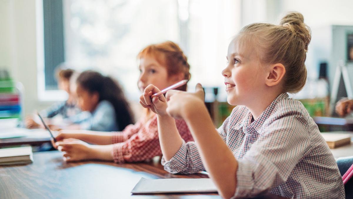Schulmädchen in der Klasse (c) Adobe Stock Lightfield Studios