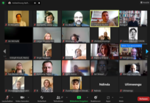 Screenshot von der Summer School mit Bischof Kohlgraf.