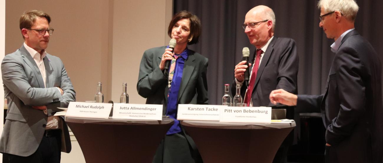 Podiumsdiskussion am Vorabend zum Tag der Arbeit im Erbacher Hof Mainz