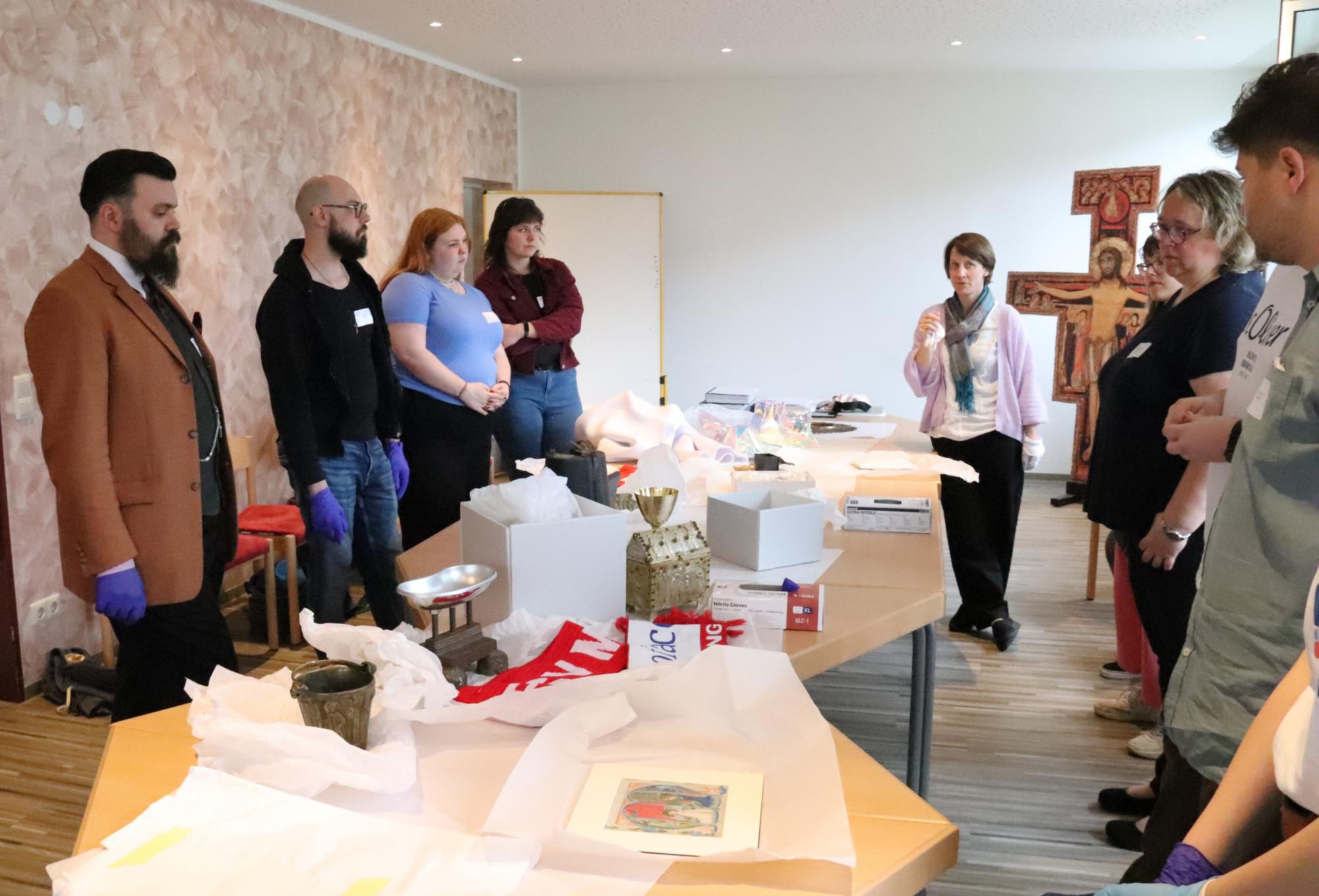 Dr. Anja Lempges leitete einen Workshop zum Bischöflichen Dom- und Diözesanmuseum beim Theotag