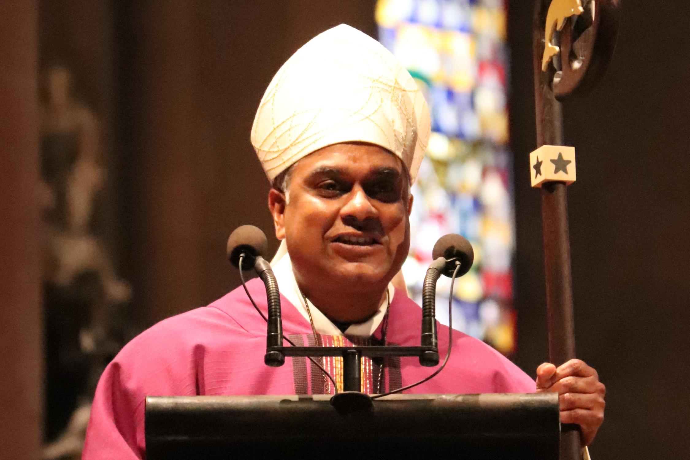 Der neu geweihte Weihbischof richtete Worte des Dankes an die Anwesenden