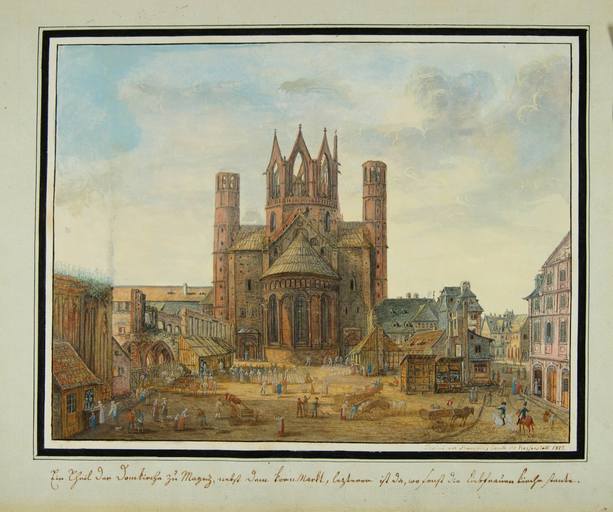 bild-kesselstattvom-liebfrauenplatz-und-dom-jpg (c) Landesmuseum Mainz, GDKE /  Rudischer (Ersteller: Landesmuseum Mainz, GDKE /  Rudischer)
