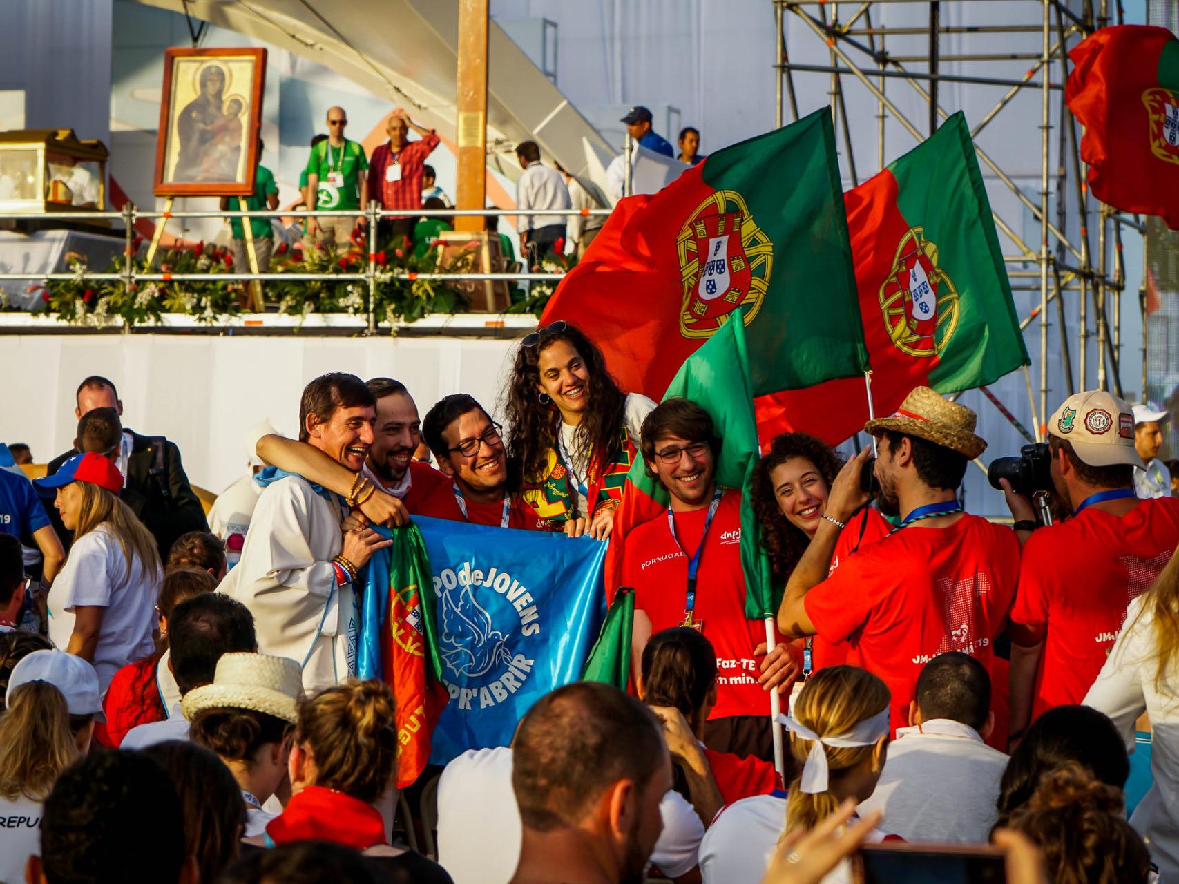 Weltjugendtags-Pilger aus Portugal