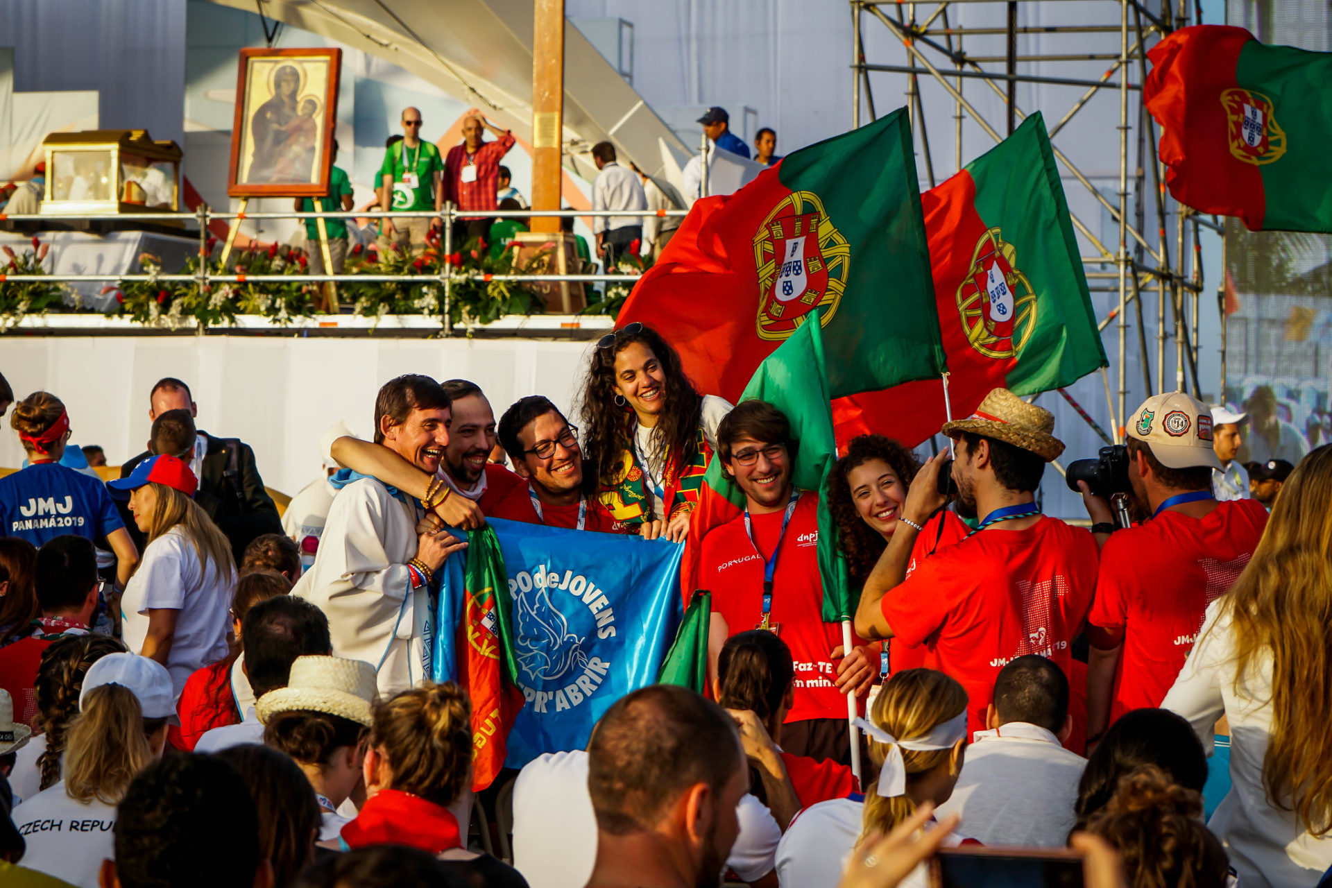 Weltjugendtags-Pilger aus Portugal (c) jmj_agenciaecclesia_pr