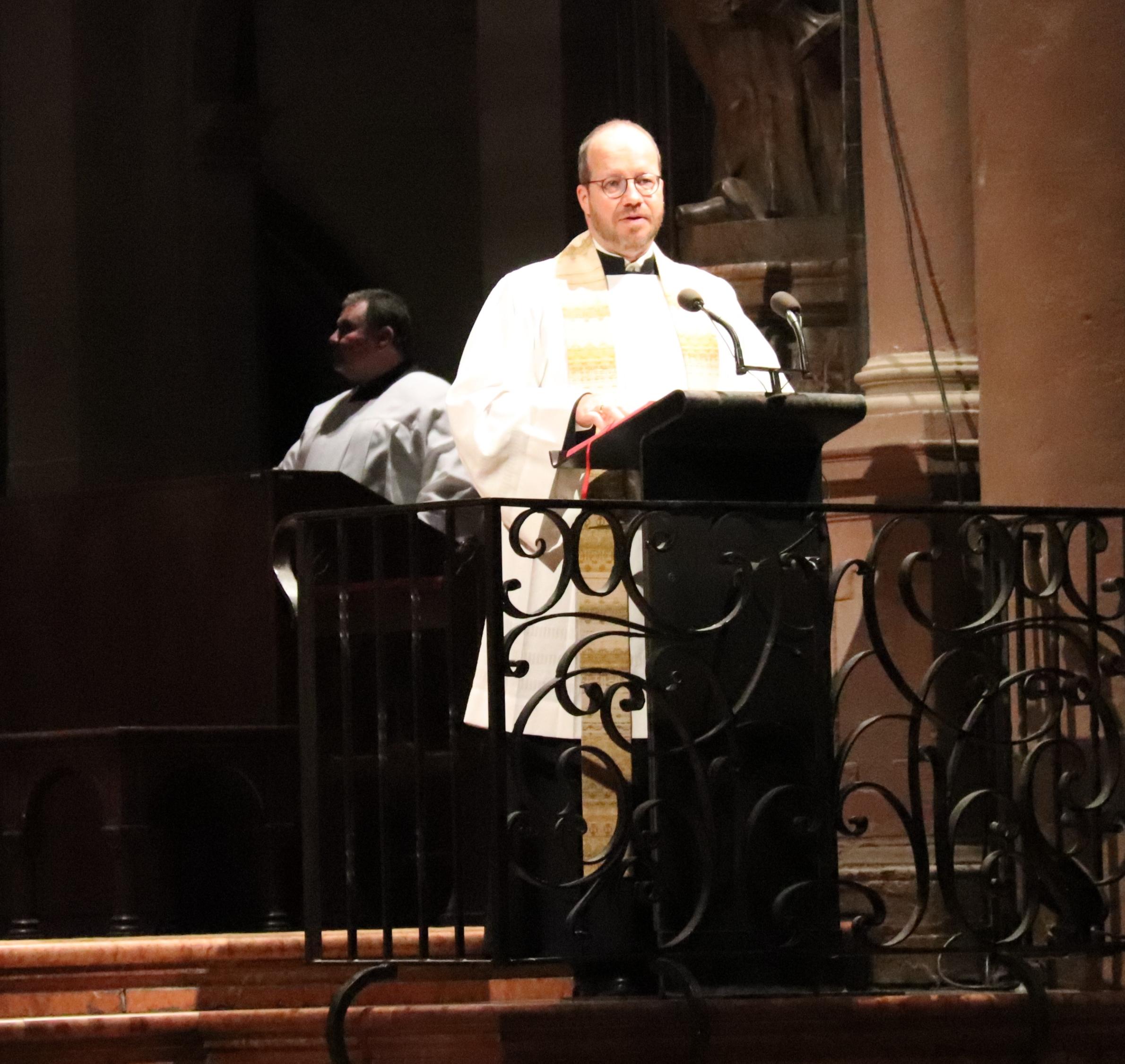 Ignatius Löckemann, Hochschulpfarrer der KHG Mainz im Gottesdienst zum 75. Jubiläum der Hochschulgemeinde