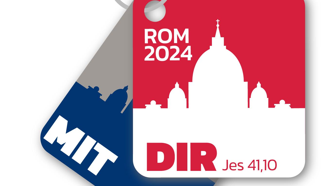 Logo Bistum Mainz internationale Ministrant*innen Wallfahrt nach Rom 2024