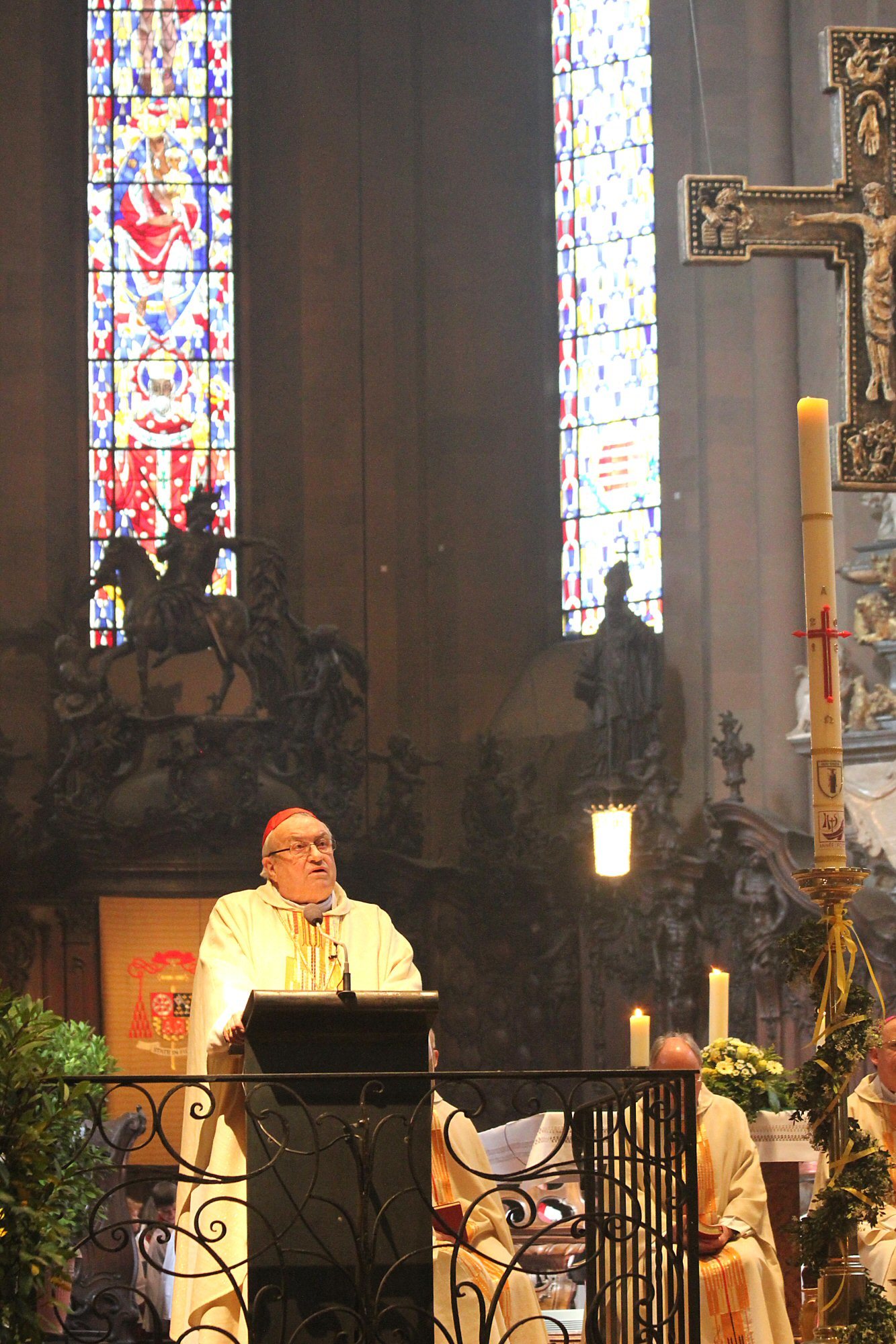 Mainz, 7.4.2013: In seiner Predigt dankte Kardinal Karl Lehmann für die Wahl von Papst Franziskus. (c) Bistum Mainz / Matschak