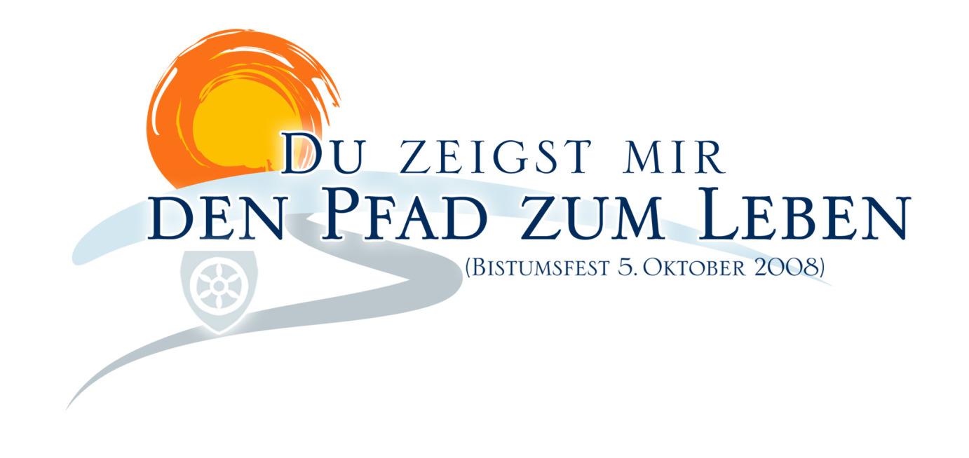 Das Logo zum Bistumsfest anlässlich des Silbernen Bischofsjubiläums von Kardinal Karl Lehmann am 5. Oktober 2008 in Mainz. (c) Bistum Mainz