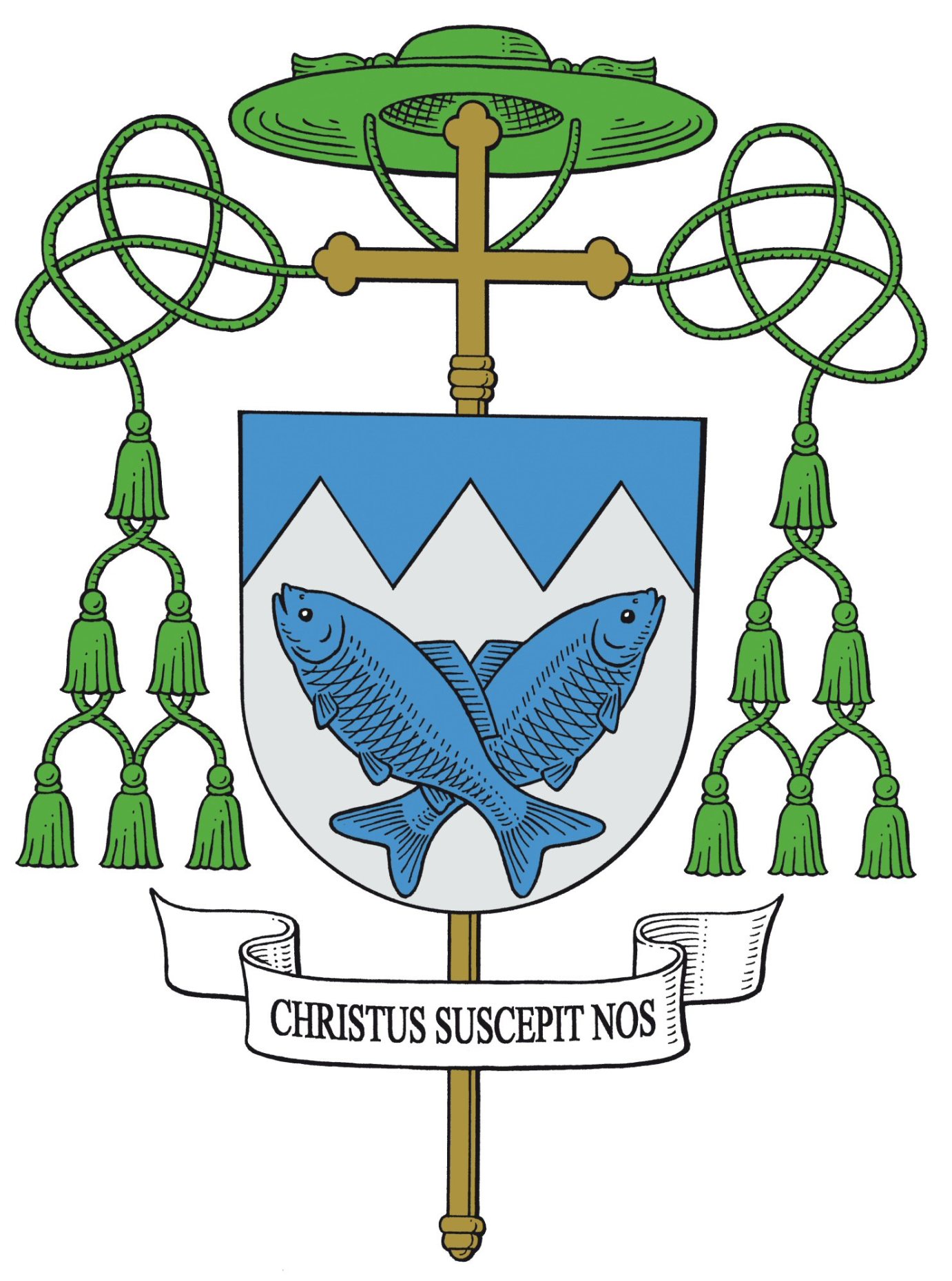 Das Wappen von Weihbischof Ulrich Neymeyr (c) Bistum Mainz