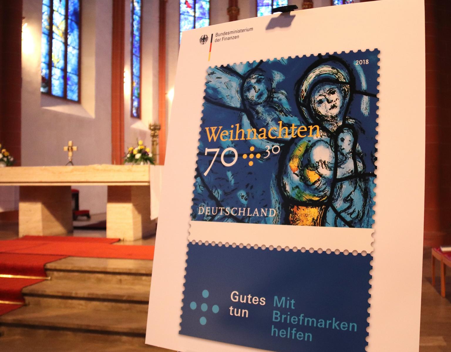Weihnachtsbriefmarke 2018 (c) Bistum Mainz / Matschak