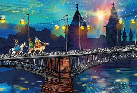 344 Die heiligen drei Könige folgen dem Stern