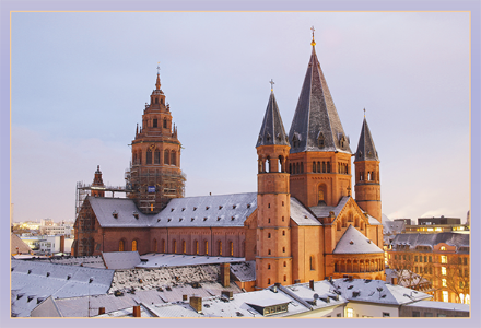 362 Der Mainzer Dom an einem Wintermorgen