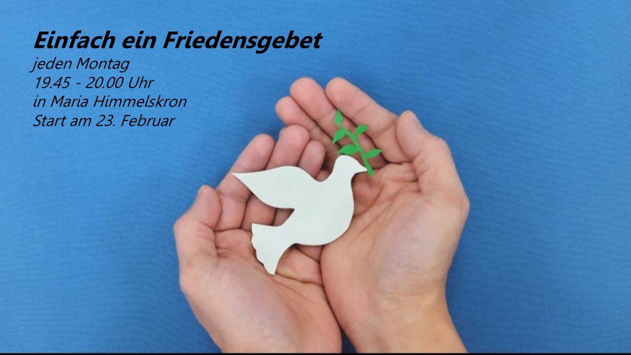 Einladung zum Friedesgebet