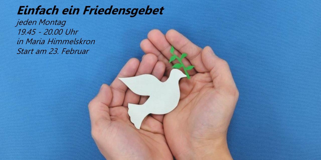 Einladung zum Friedesgebet