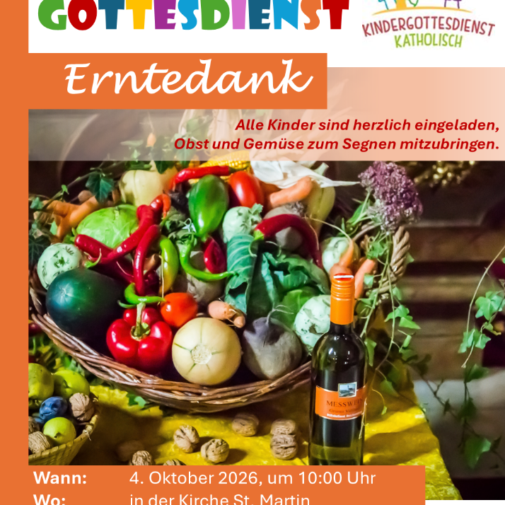 Erntedank 10 Okt 2026