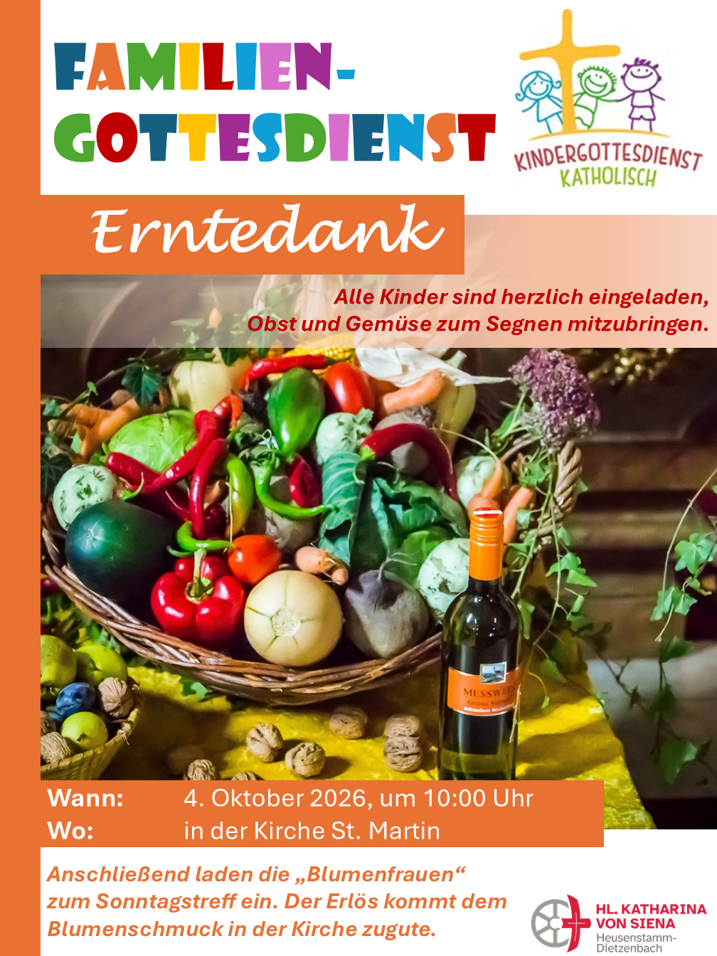 Erntedank 10 Okt 2026