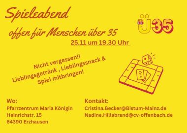 Offener Spieleabend