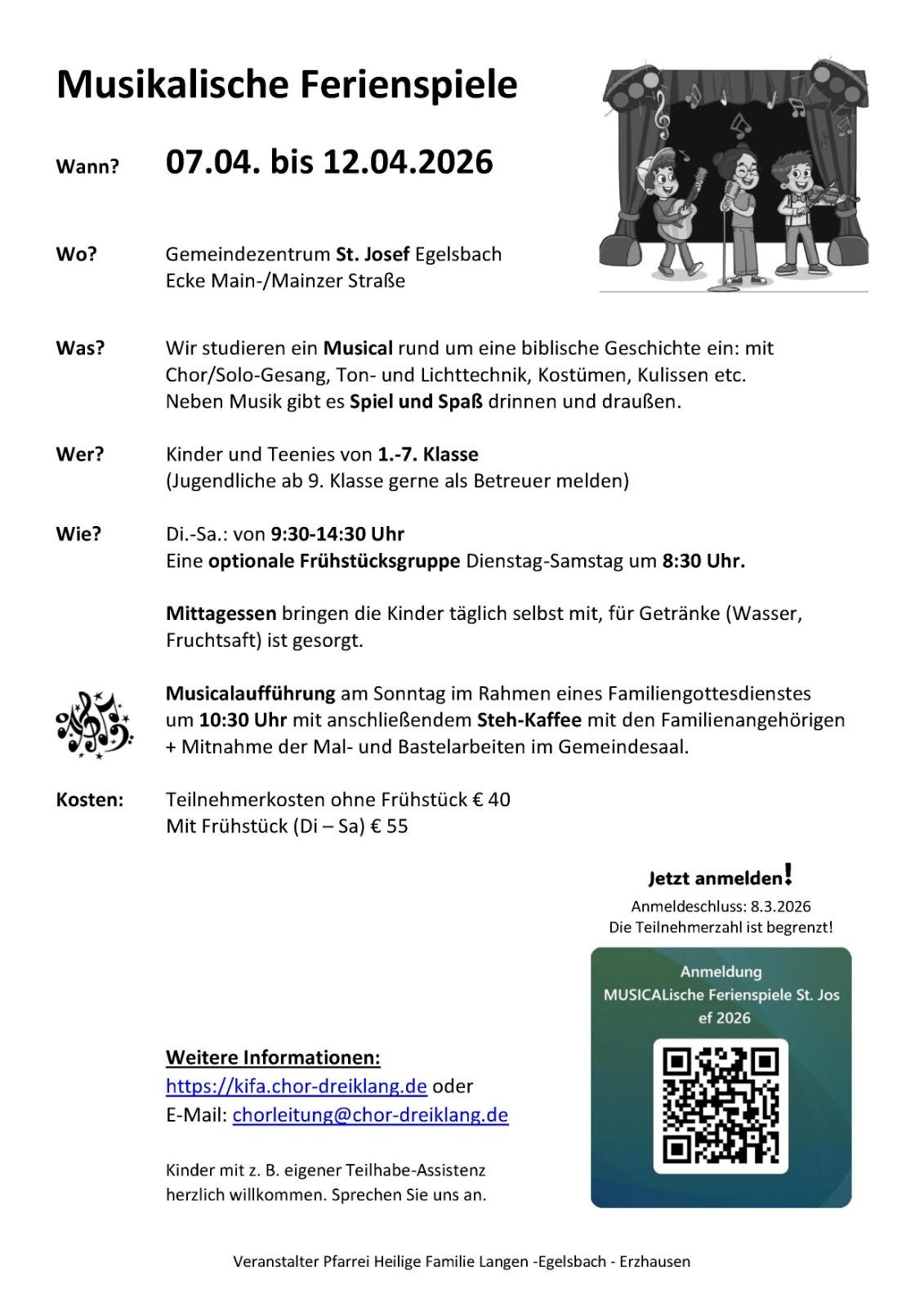 Musikalische Ferienspiele 2026