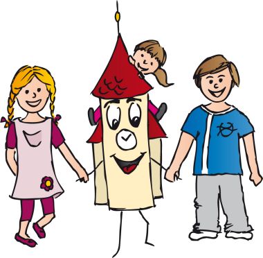 6727_kinder_kirche_farbig  Sarah Frank, factum.adp,Pfarrbriefservice