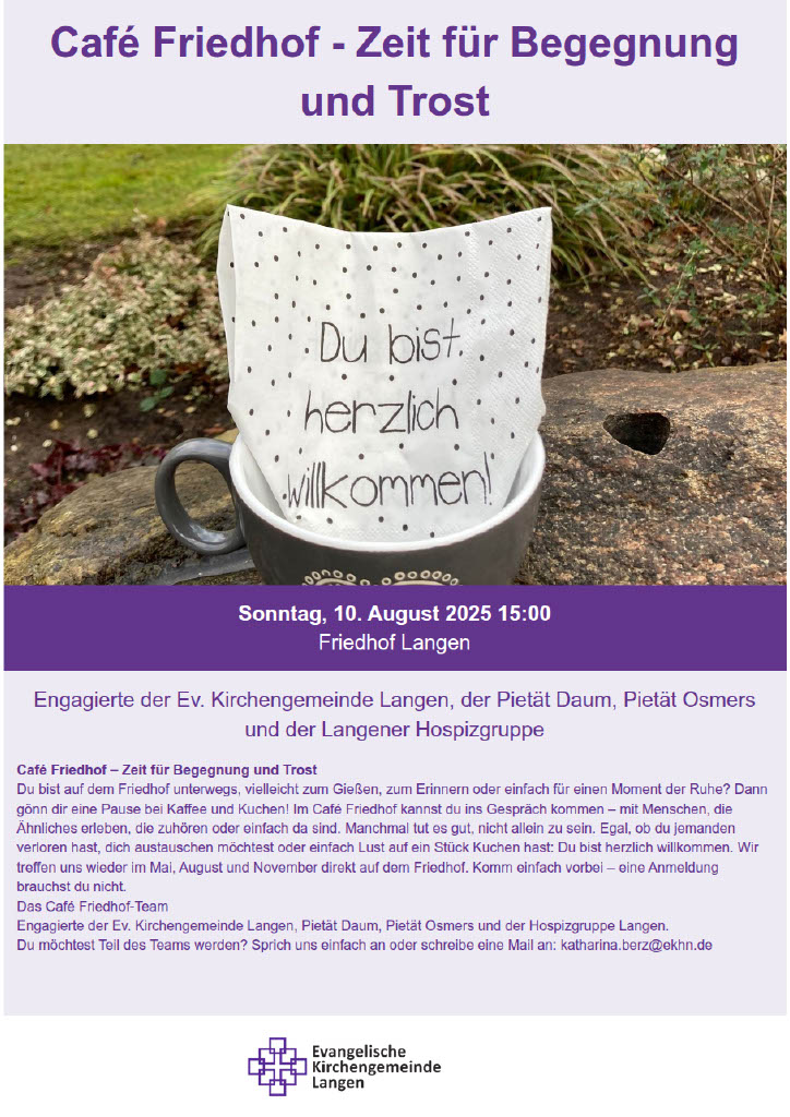 Cafe Friedhof Plakat
