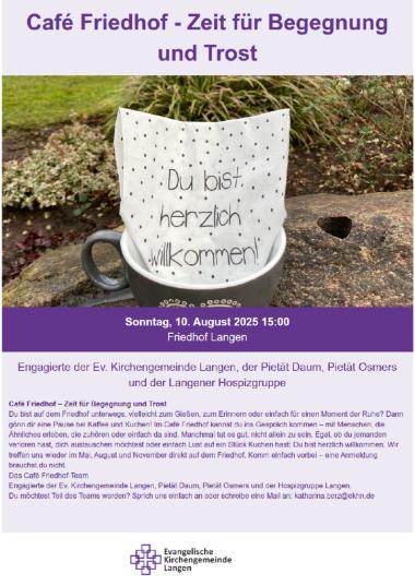 Cafe Friedhof Plakat