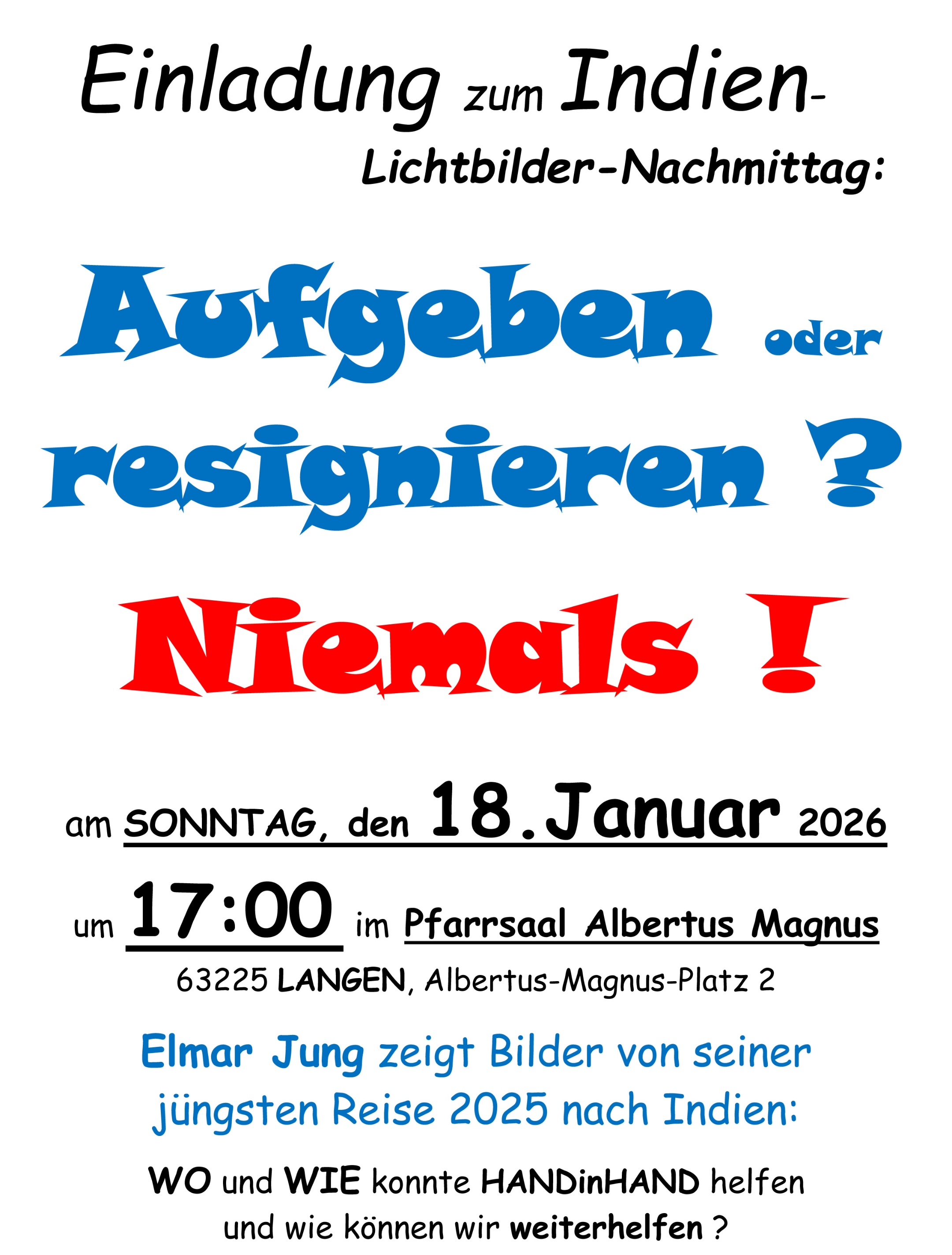 Indien - Lichtbildervortrag 2026