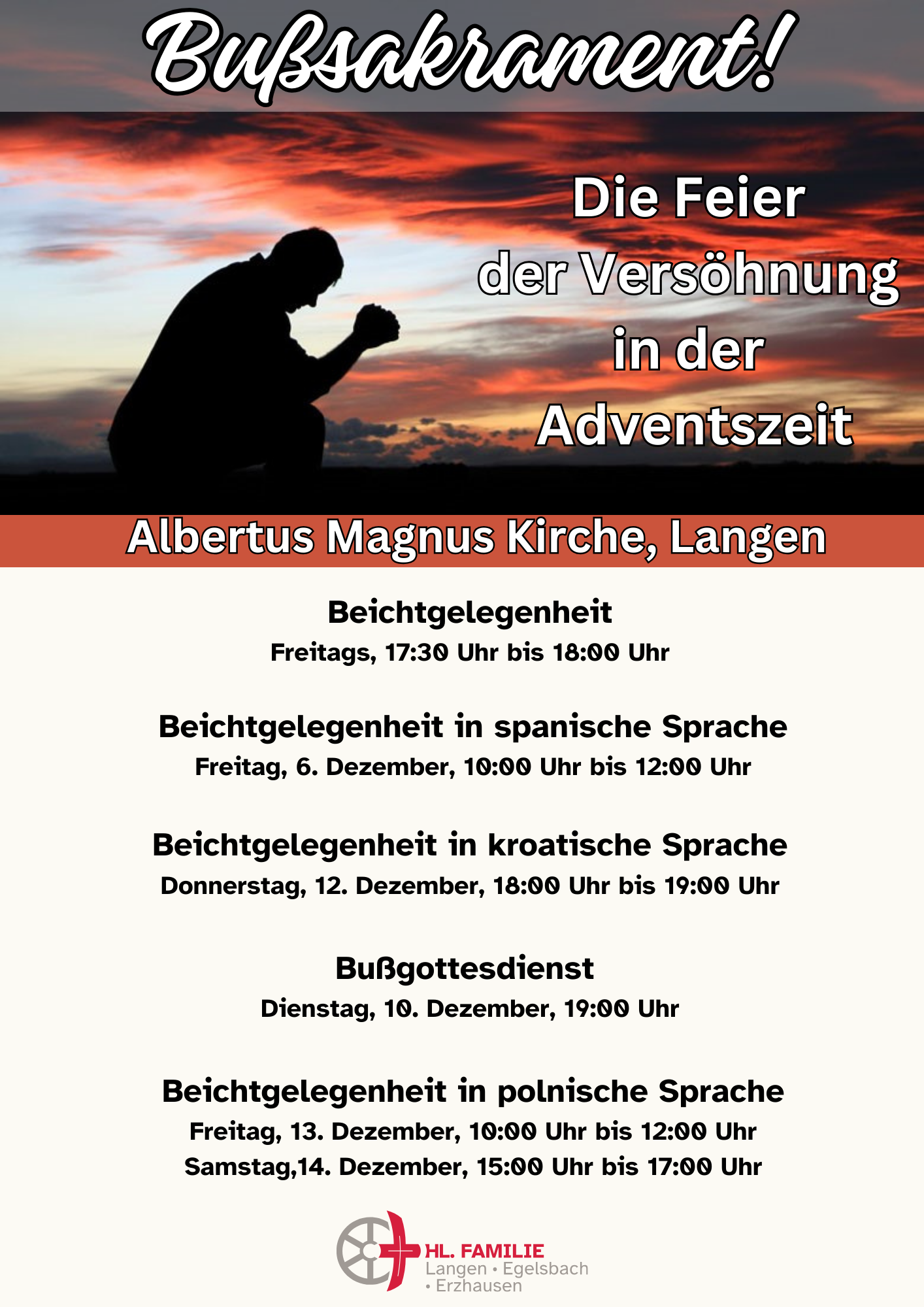 Die Feier der Versöhnung in der Adventszeit