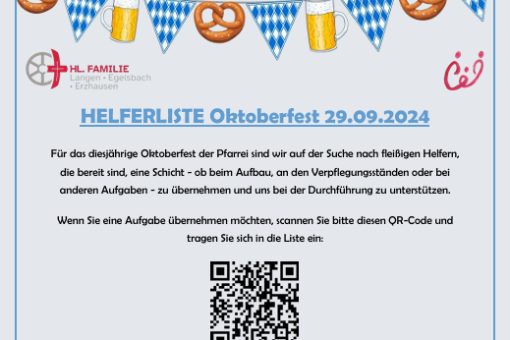 Helferlisten Oktoberfest 24