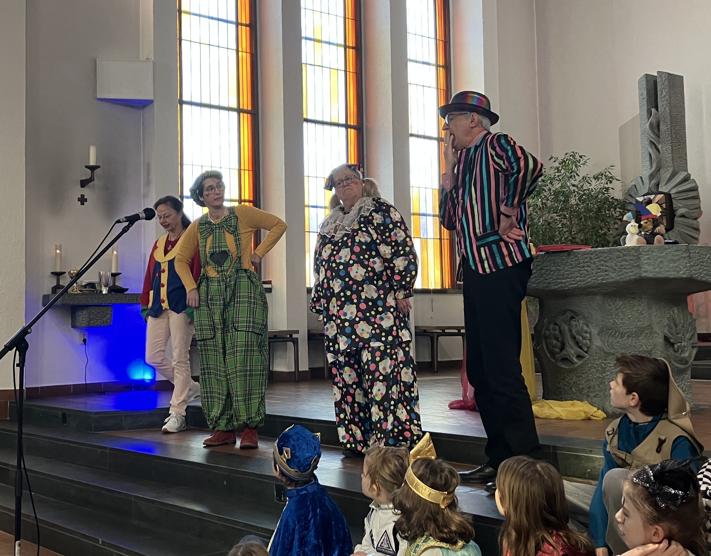 Clownies im Fastnachtsgottesdienst