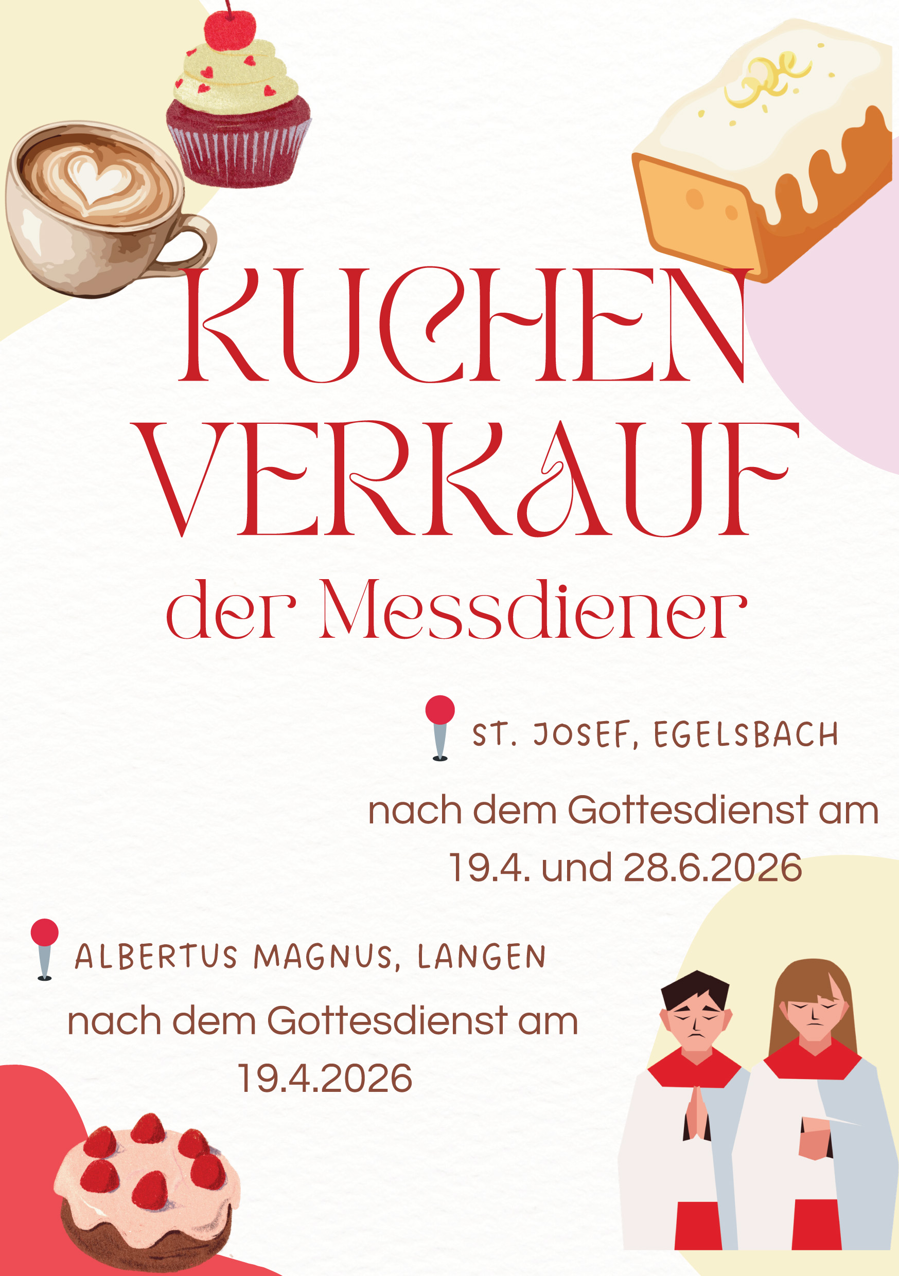 Kuchenverkauf Ministranten