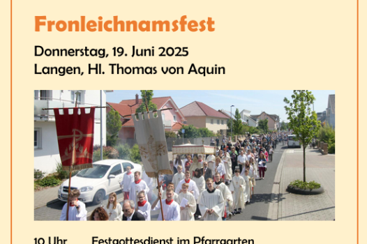 Plakat Fronleichnam 2025