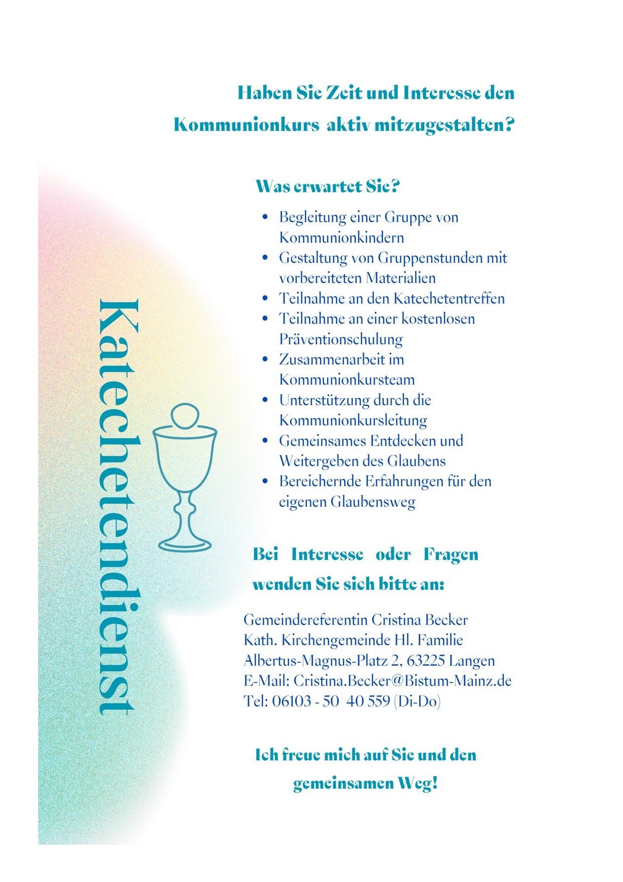 Plakat Katechetendienst