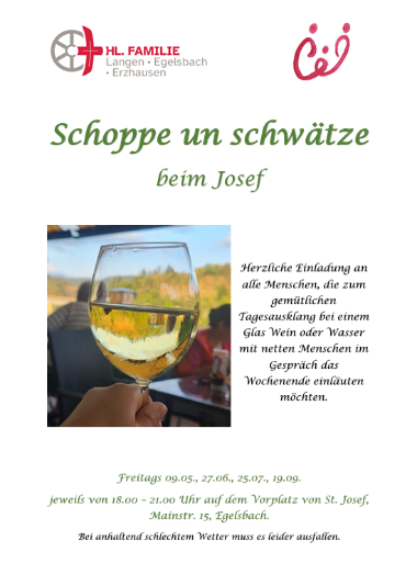 Plakat Schoppe un Schwatze 2025