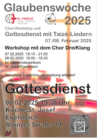 Plakat Taizé Gottesdienst