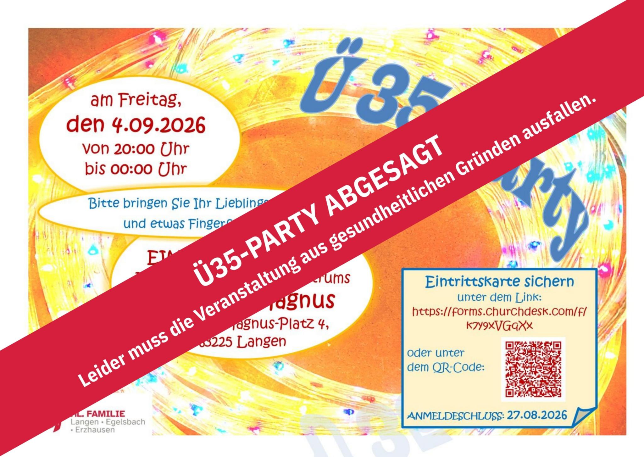 Ü35. Abgesagt