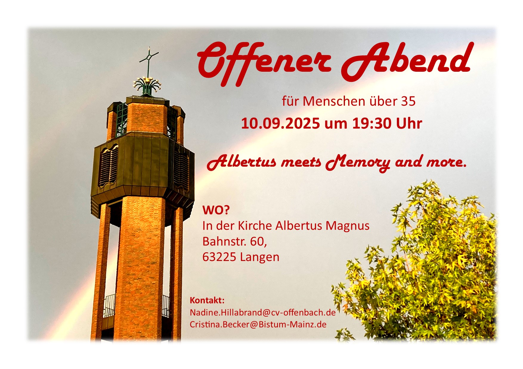 Ü35.Septemberangebot