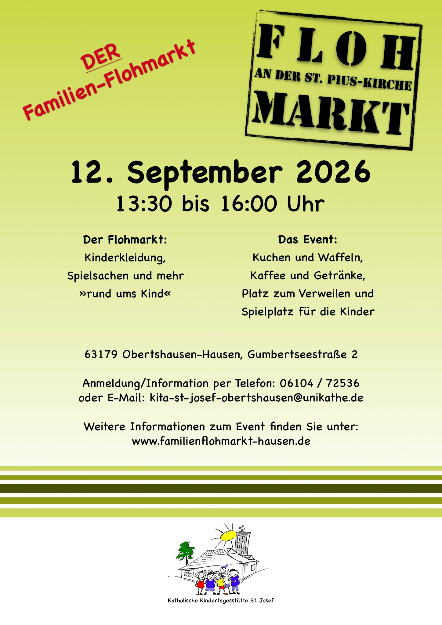 Flyer Flohmarkt St Josef Hausen