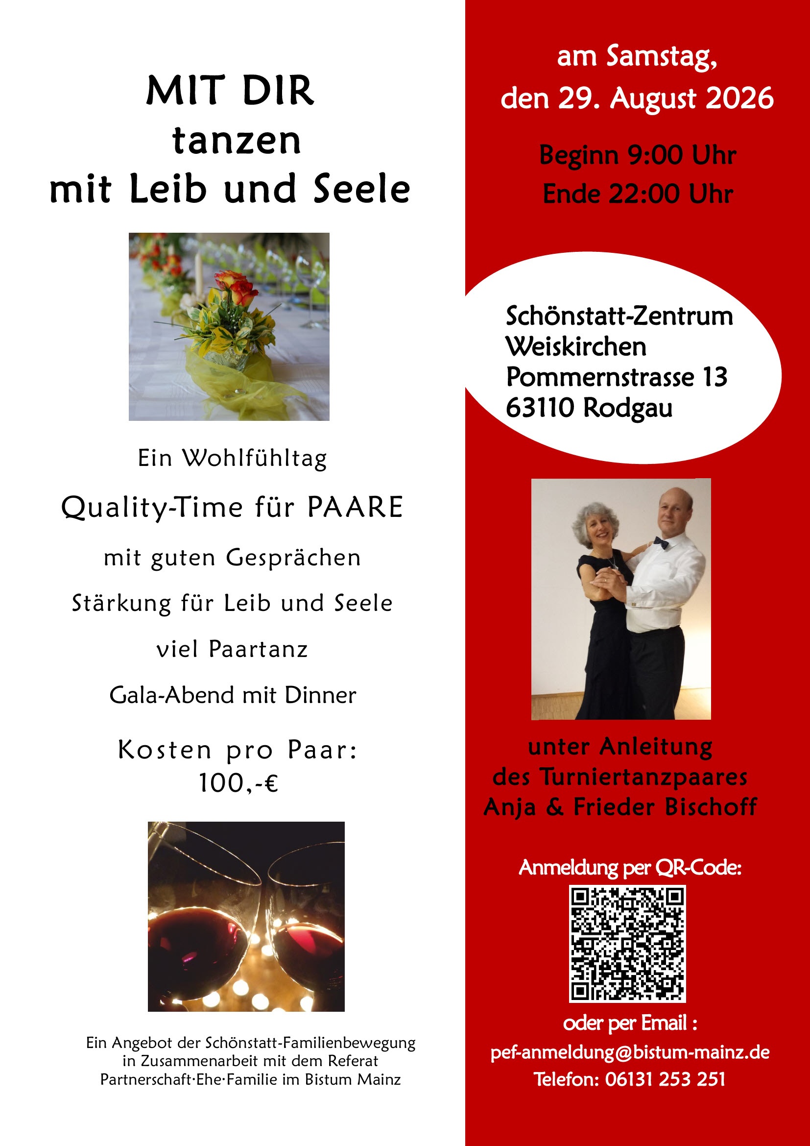 Plakat Tanzen mit Leib und Seele