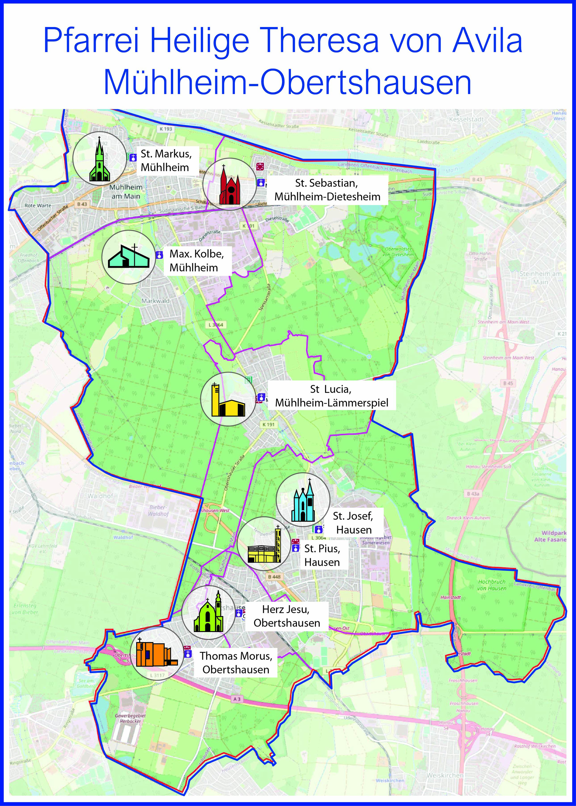 Karte des PR Mühlheim-Obertshausen