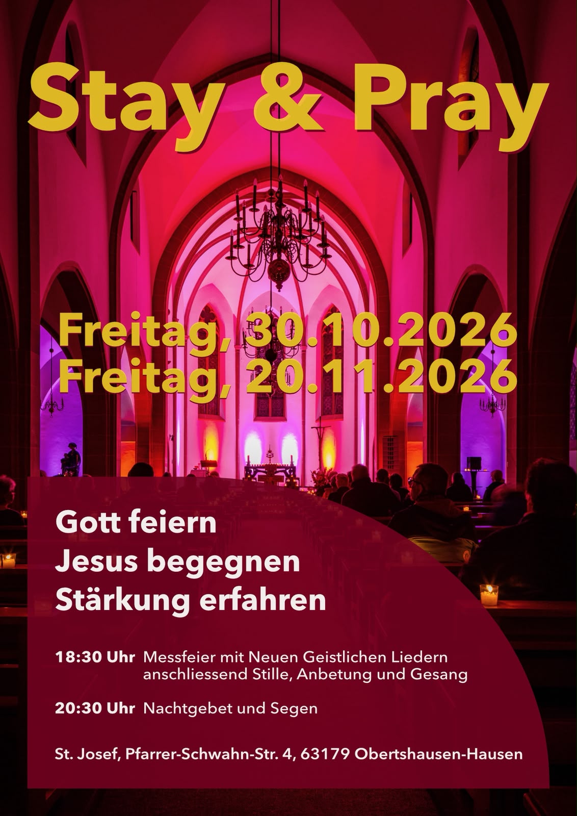 Stay&pray Oktober+November2026