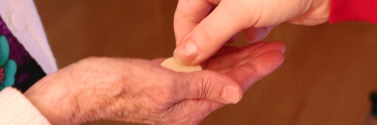 Kommunionspendung bei der Krankenkommunion