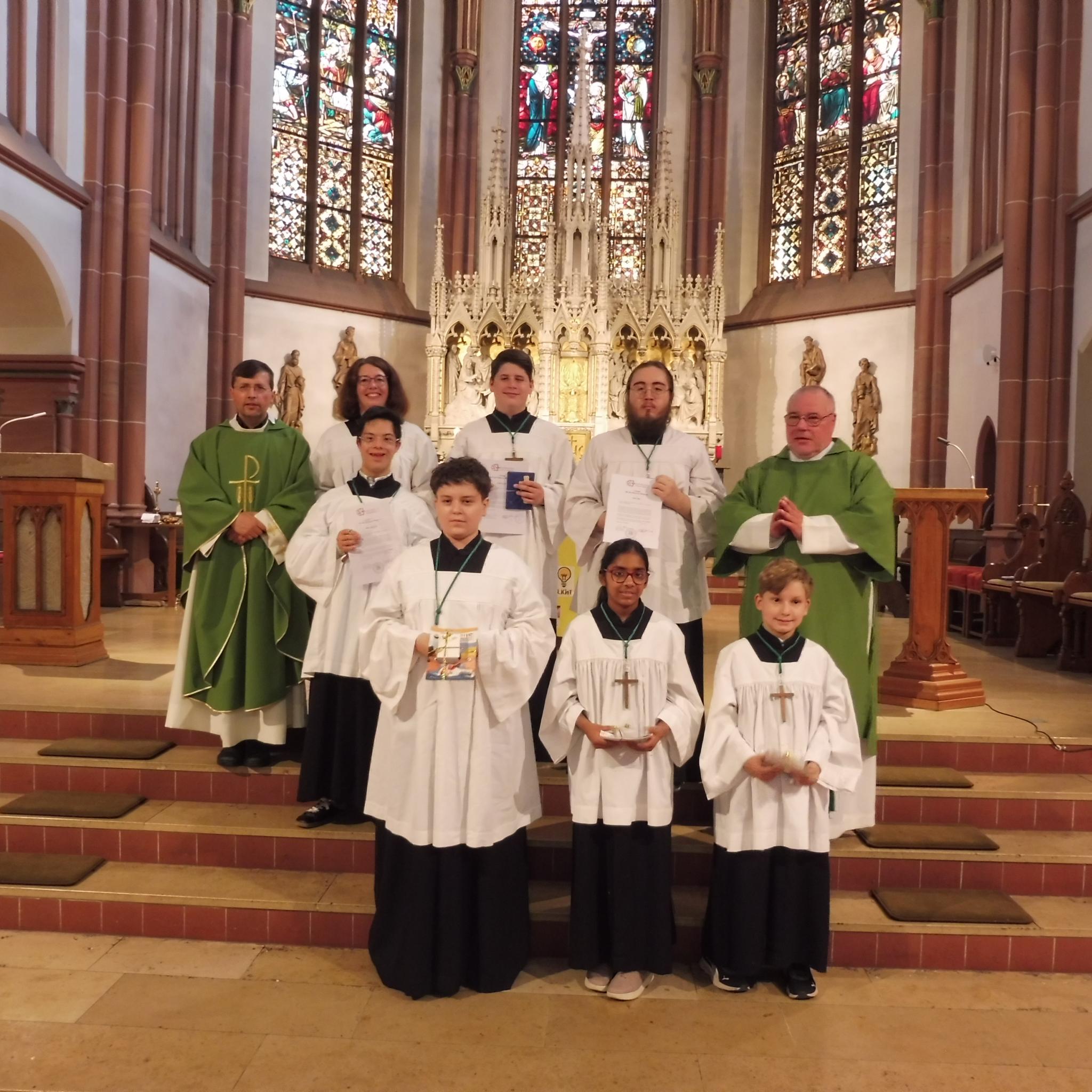 Minis Aufnahme Abschied in St. Pankratius
