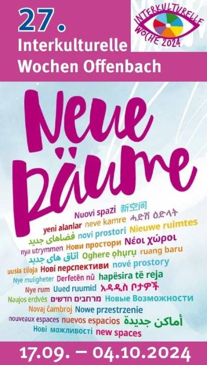 Neue Räume 27. Interkulturelle Wochen in Offenbach 2024