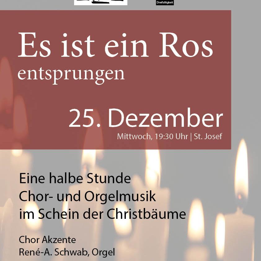 Einladung zur Chor- und Orgelmusik am Weihnachtsaben