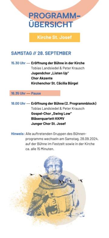 Darauf dürfen Sie sich freuen - Programm Samstag2