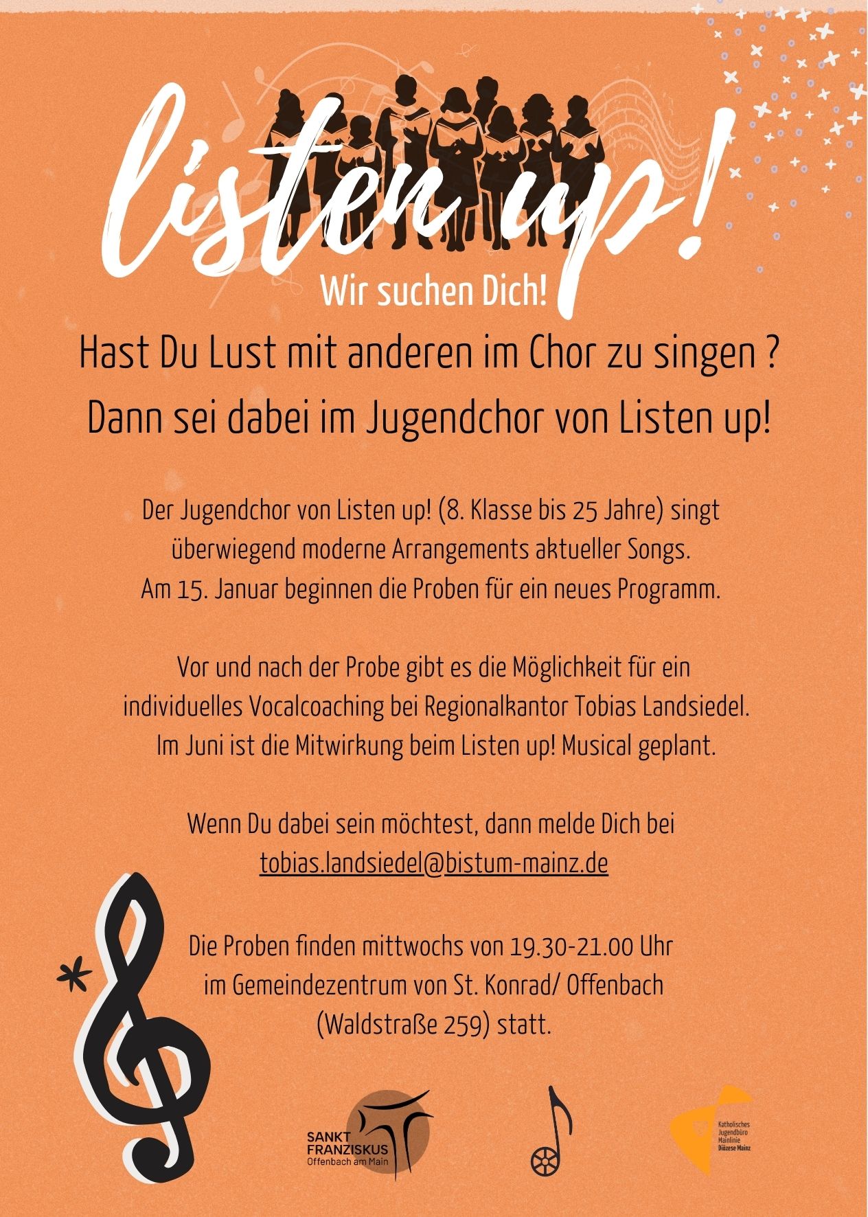 Flyer Sing mit! - Jugendchor